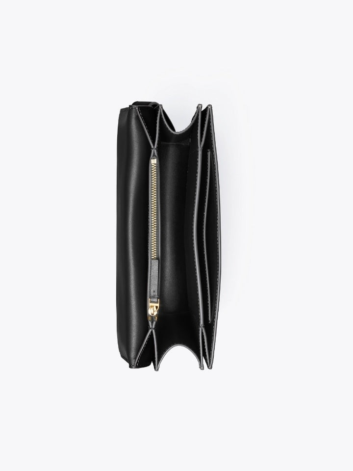 Tory Burch 75003 Eleanor Medium Convertible Shoulder Bag Black