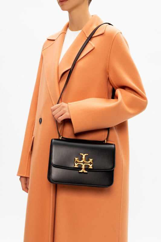 Tory Burch 75003 Eleanor Medium Convertible Shoulder Bag Black