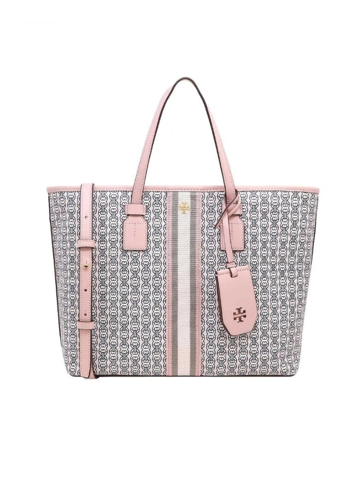 Canvas Tote Pink Gemini Link Tote Tory Burch Gemini Link Small