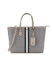 Tory burch french clearance gray gemini link tote