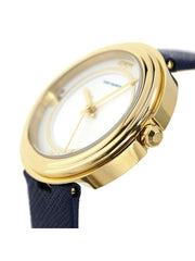 Tory Burch Tbw6101 Bailey Three-Hand Navy Leather Watch