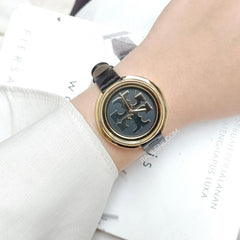 Tory Burch Tbw6204 Miller Watch Black Leather