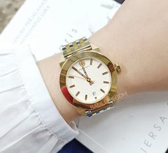 Tory Burch Tbw8007 Whitney Three-Hand Two-Tone Stainless Steel Watch