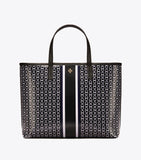 Tory Burch 43896 Gemini Tote Small Black Link Stripe