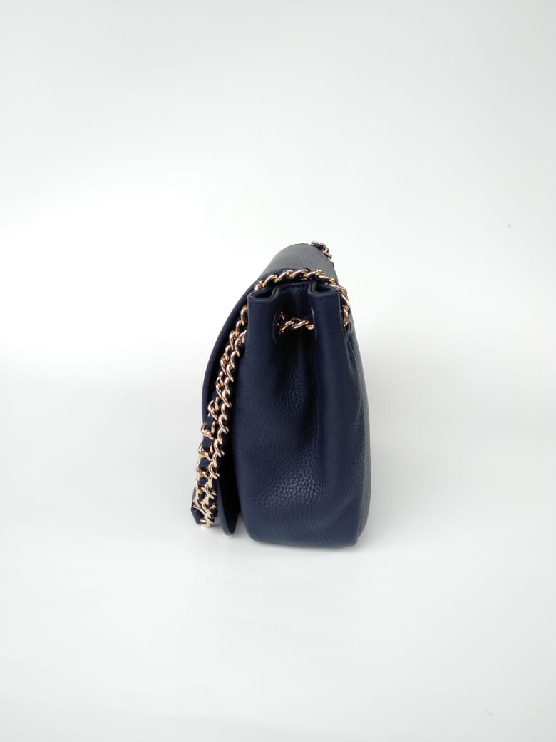 Tory Burch 46176  Bombe Small Flap Shoulder Bag Navy
