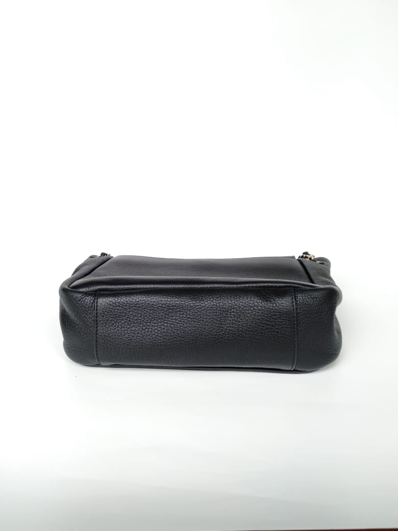 Tory Burch 46176 Bombe Small Flap Shoulder Bag Black
