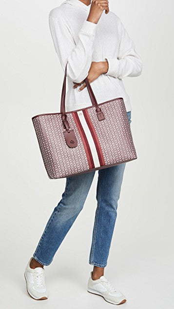 Tory Burch 53303 Gemini Link Tote Royal Burgundy
