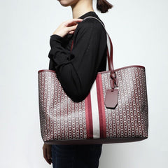 Tory Burch 53303 Gemini Link Tote Royal Burgundy