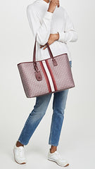 Tory Burch 53303 Gemini Link Tote Royal Burgundy