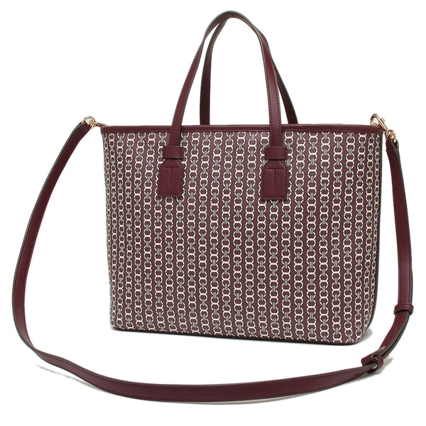 Tory Burch 53304 Gemini Link Small Tote Royal Burgundy