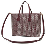 Tory Burch 53304 Gemini Link Small Tote Royal Burgundy