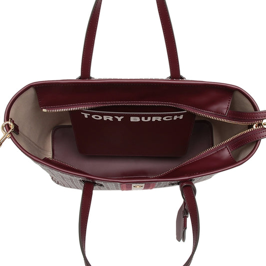 Tory Burch 53304 Gemini Link Small Tote Royal Burgundy