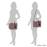 Tory Burch 53304 Gemini Link Small Tote Royal Burgundy