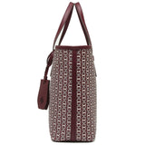 Tory Burch 53304 Gemini Link Small Tote Royal Burgundy