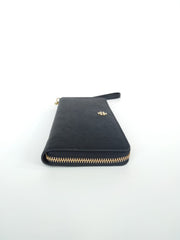 Tory Burch Emerson Zip Passport Continental Wallet Black