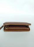 Tory Burch Emerson Zip Passport Continental Wallet Tiger Eye