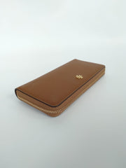Tory Burch Emerson Zip Passport Continental Wallet Tiger Eye