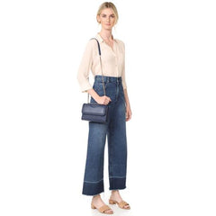 Tory Burch 43834 Fleming Small Convertible Shoulder Bag Royal Navy