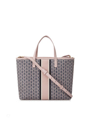 Tory Burch Gemini Tote Small Pink Link Stripe