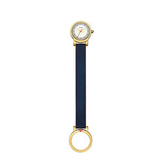 Tory Burch TBW6001 Ellswort Watch Navy Leather Gold Tone