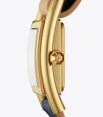 Tory Burch Tbw7500 Thayer Navy Gold Watch