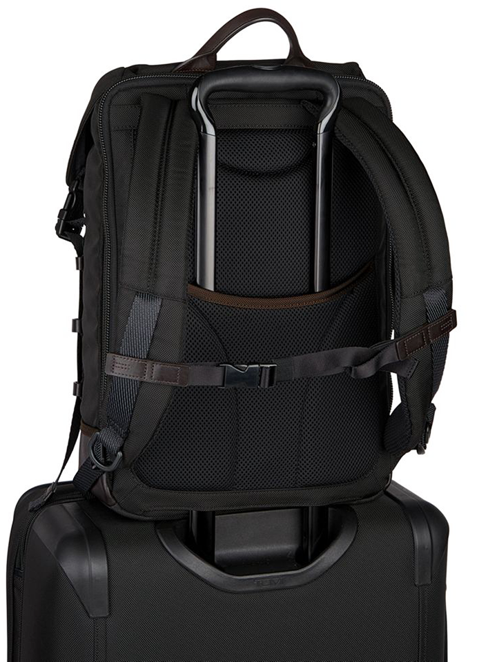 Tumi Alpha Bravo Kinser Flap Backpack in Black