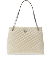 Tory Burch 75450 Kira Chevron Quilted Leather Tote In New Cream