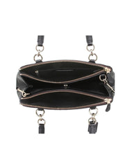 Coach f58291 Small Christie Carryall In Signature Imitation Brown Black