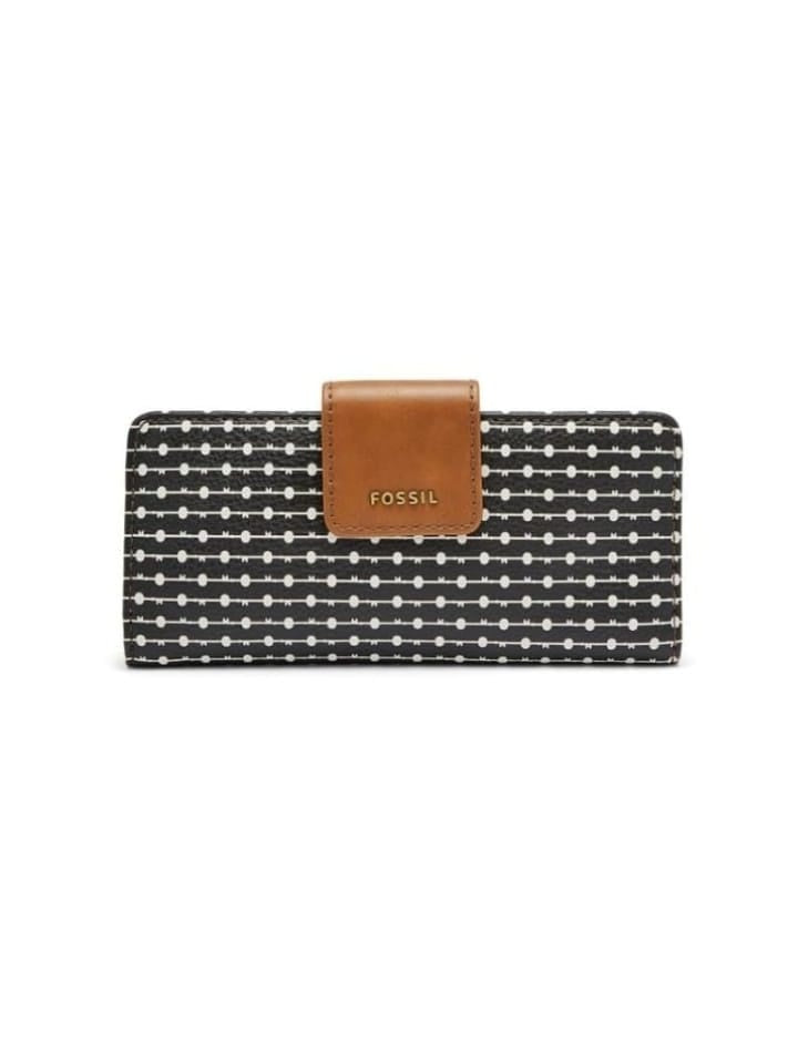 Fossil Swl1885005 Madison Slim Clutch Medium Black white Balilene