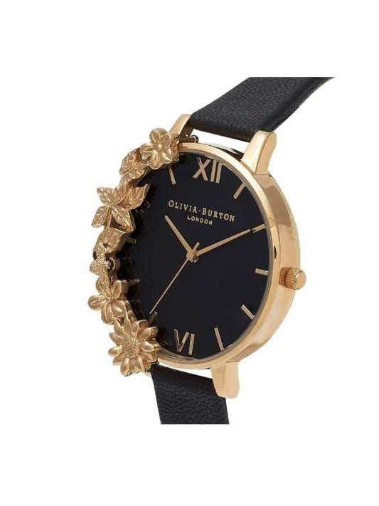 Olivia Burton OB16CB07 Black Dial and Gold