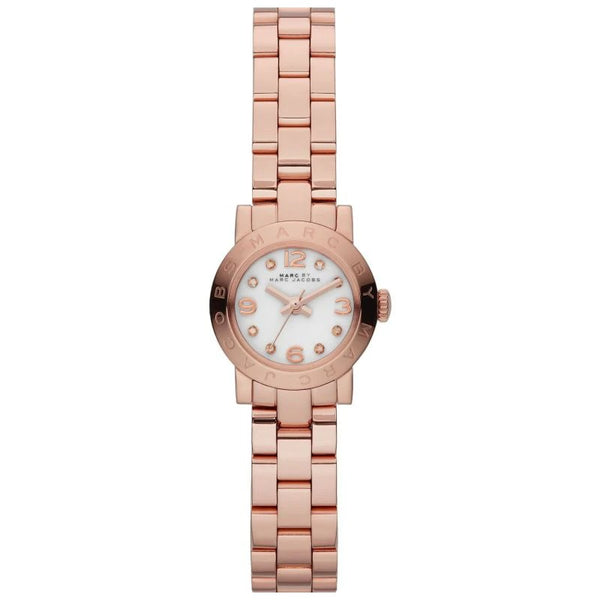 Jam Marc Jacobs MBM3078 Mini Amy White Dial Rose Gold Ladies