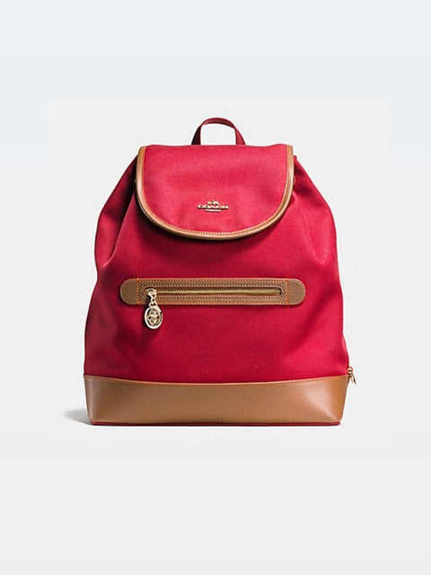 coach canvas sawyer backpack Coach f37240 Sawyer Backpack In Canvas Classic Red – Balilene