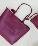 Coach F46286 Reversible City Tote With Tossed Peony Print Oxblood Cherry Multi