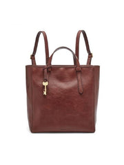 Fossil Zb7667227 Camilla Small Leather Backpack Henna
