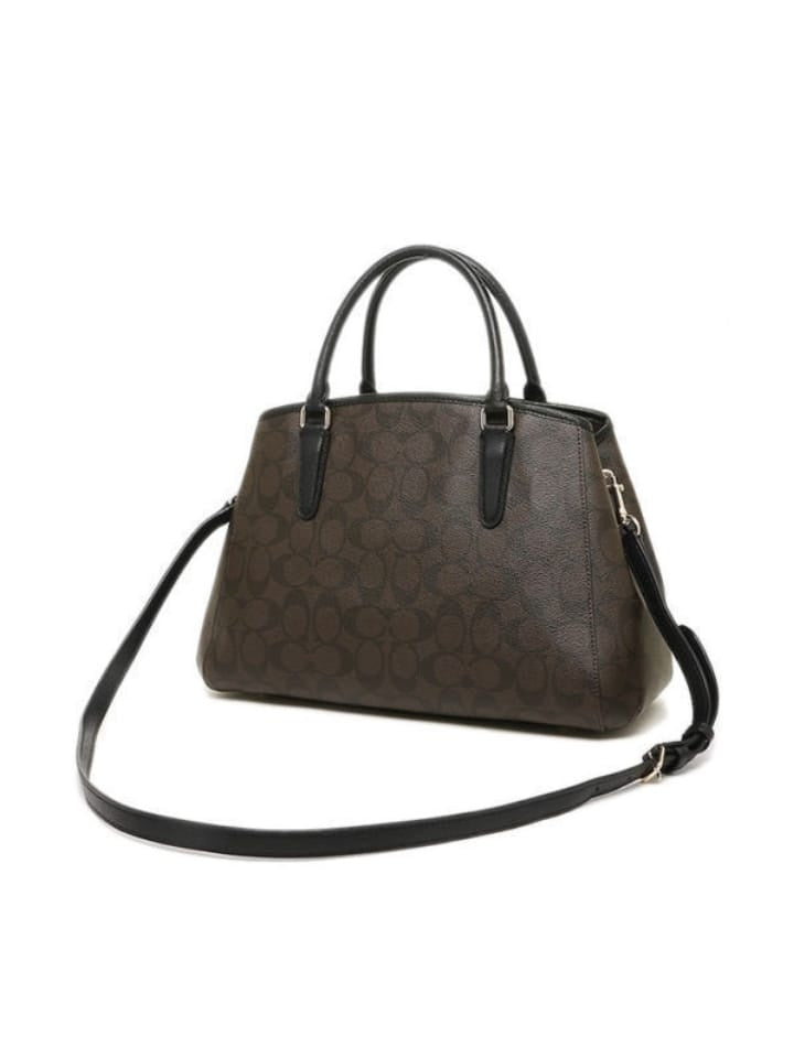 Coach F58310 Small Margot Carryall Signature Brown Black