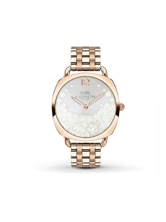 Coach 14503015 Tatum Slim Ladies Silver Dial Rose Gold Watch