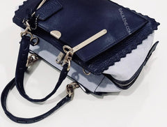 Coach 76787 Whipstitch Mixed Leather Dreamer Ink Multi