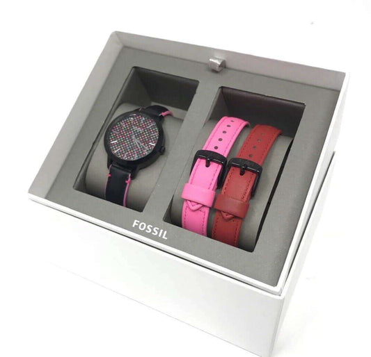 Fossil Bq3151set  Suitor Three Hand Interchangeable Strap Gift Set