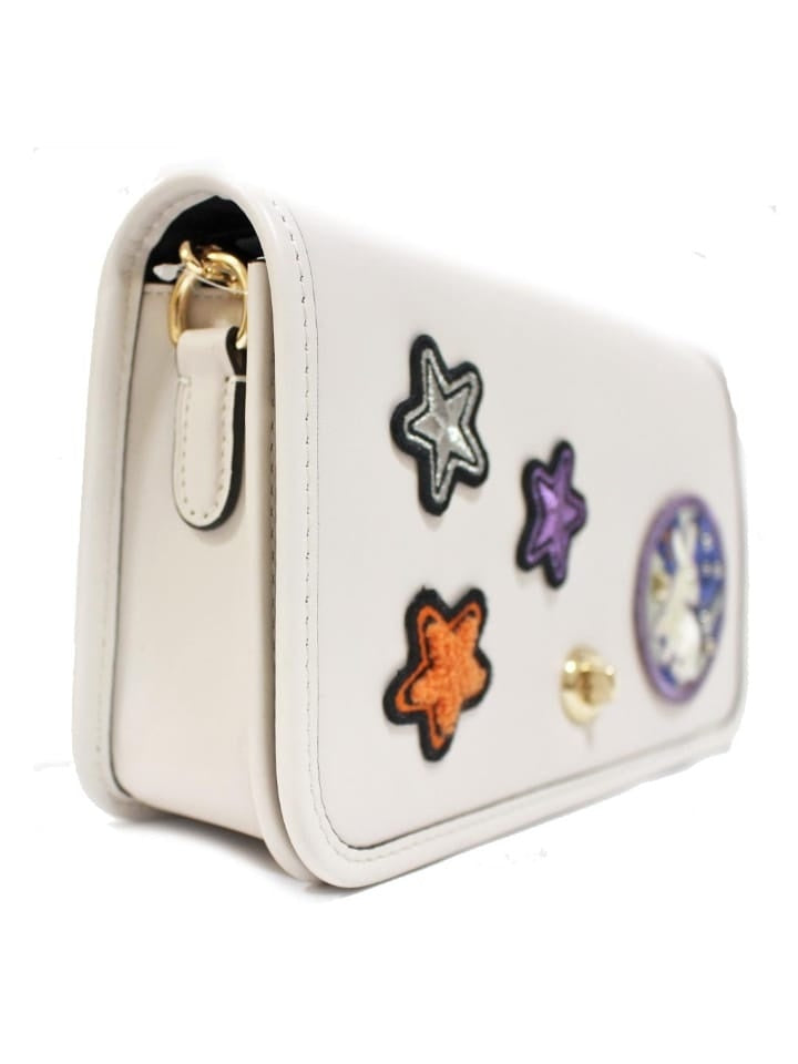 Coach F20913 Varsity Patchel Leather Penny Chalk