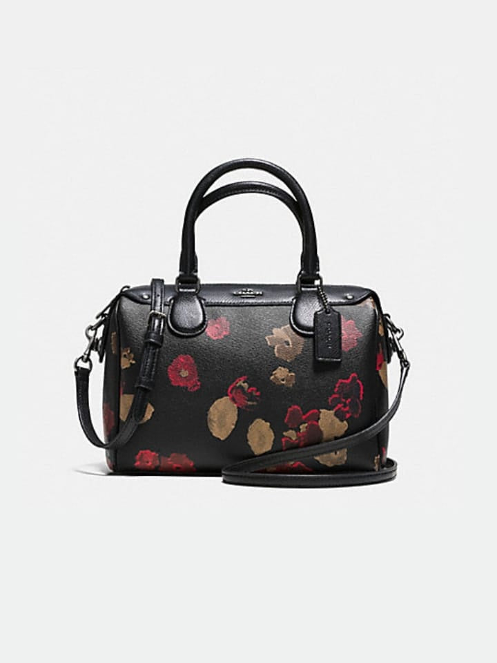 Coach store floral satchel