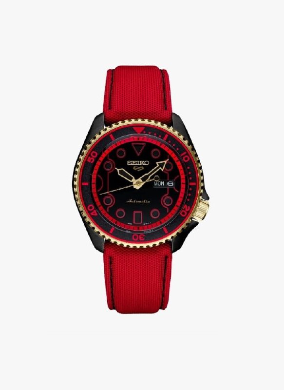 Seiko SRPF20K1 5 Sports x Street Fighter V Red
