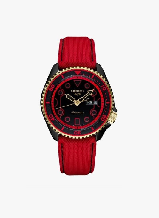 Seiko SRPF20K1 5 Sports x Street Fighter V Red
