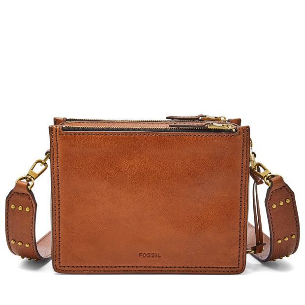 Fossil Zb7374200 Campbell Crossbody Brown Bag