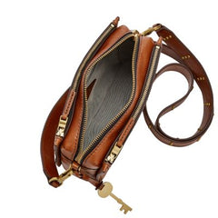 Fossil Zb7374200 Campbell Crossbody Brown Bag