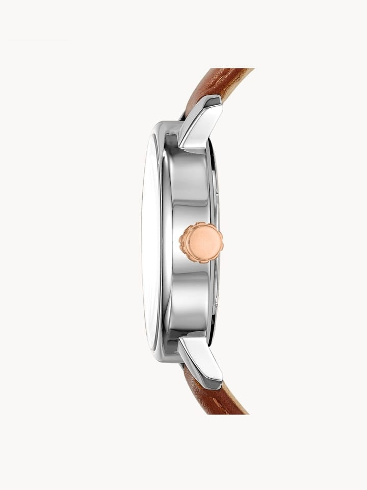 Fossil BQ2317 Rhett Three-Hand Date Brown Leather Watch