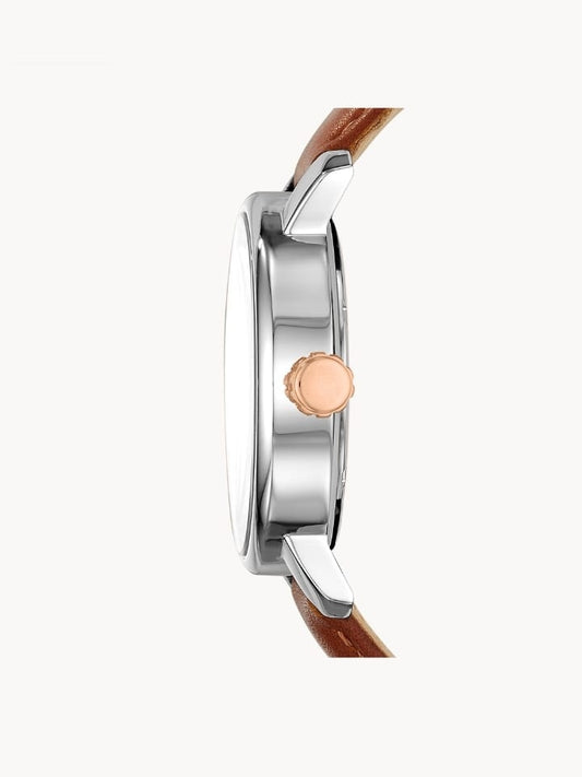Fossil BQ2317 Rhett Three-Hand Date Brown Leather Watch