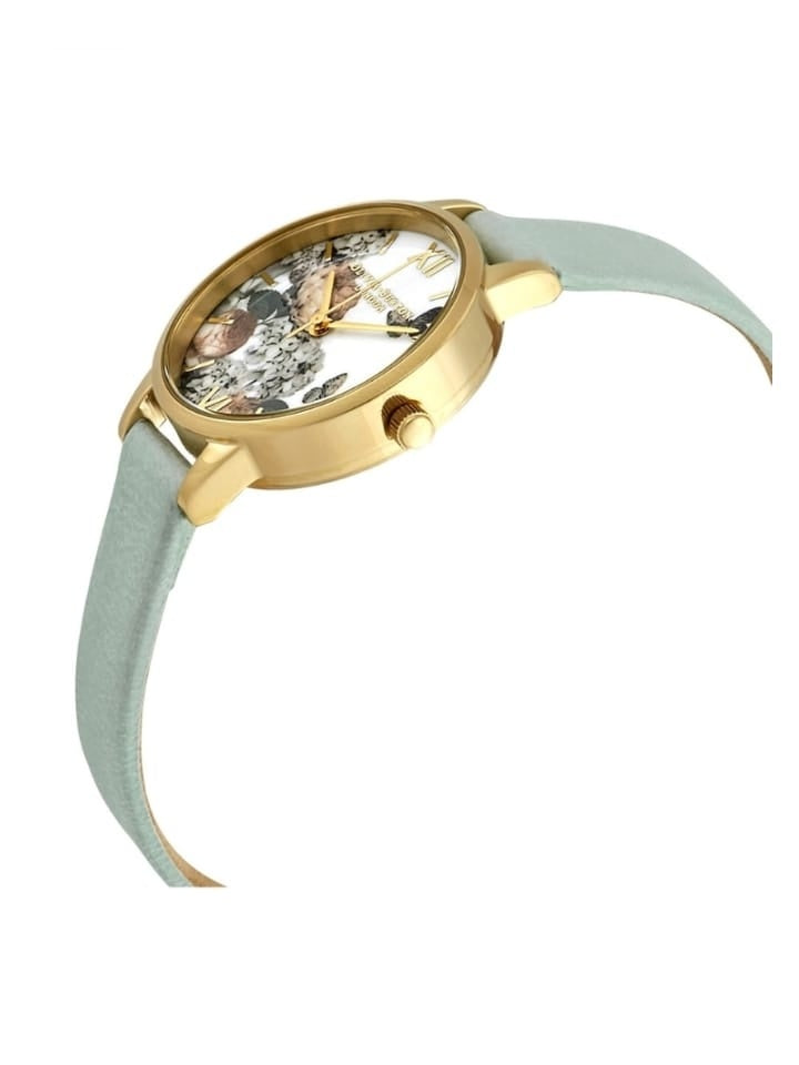Olivia Burton Signature Florals Gold & Sage Watch