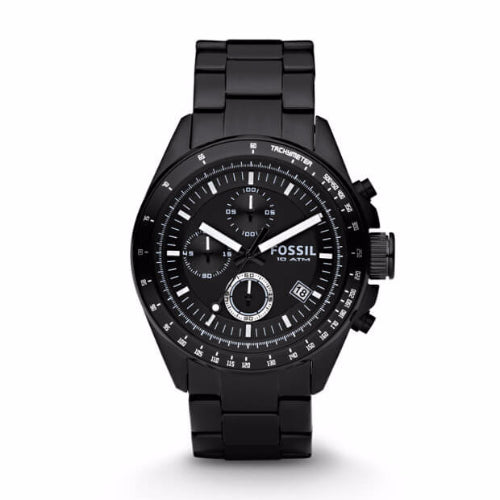 Fossil Ch2601 Decker Chronograph Black Stainless Steel Watch