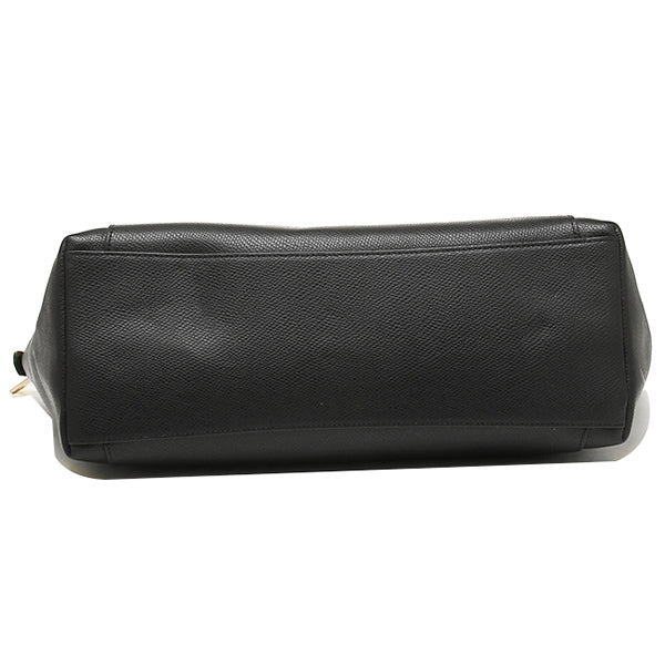 Coach F57526 Ava Tote In Crossgrain Leather Handbag Black