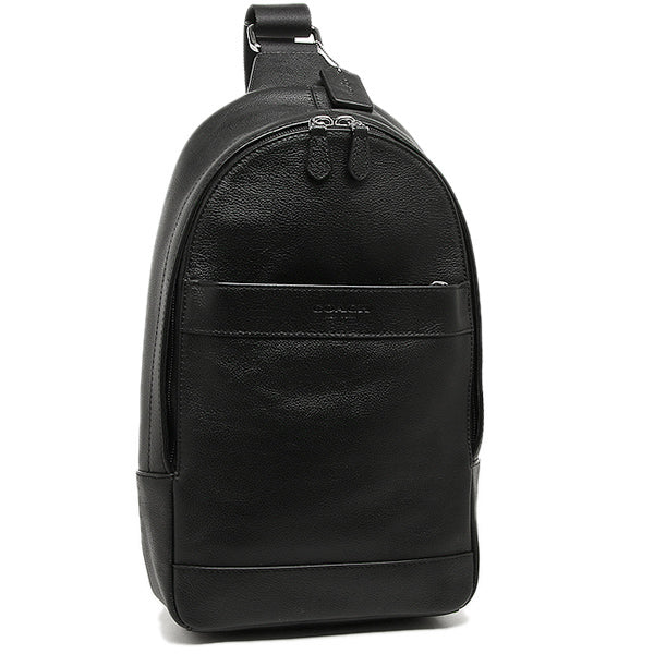 Coach 54770 Men Charles Pack Smooth Leather Black